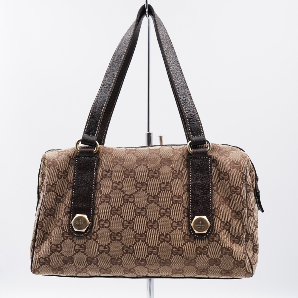 ❌️❌️SOLD❌️❌️M15❤️Gucci GG Canvas Mini Boston - Picture 5 of 15
